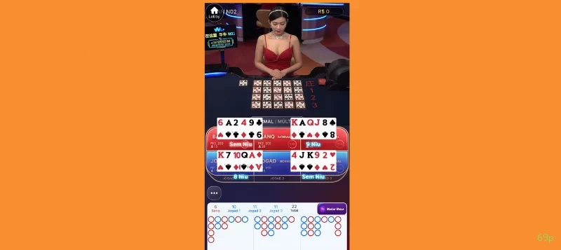 Cassino ao vivo da 69p com dealers reais